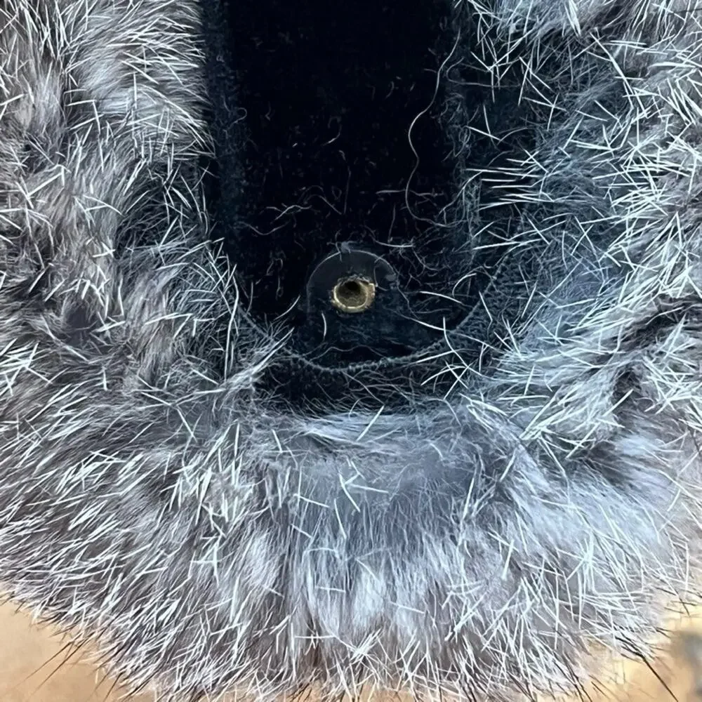 Girls' One Size Earmuffs Genuine Rabbit Fur
